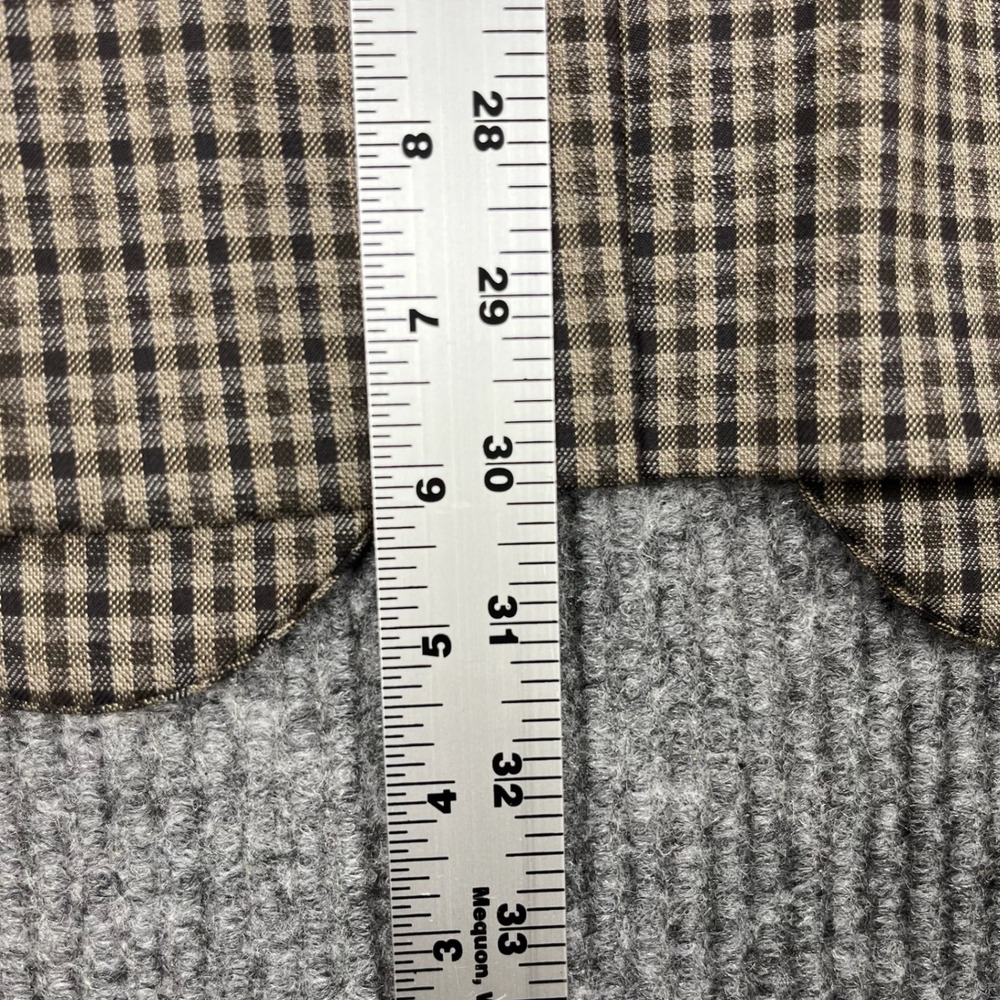 Lauren Ralph Lauren Sport Coat Mens 42R Brown Plaid Blazer Classic Two Button - Picture 13 of 14